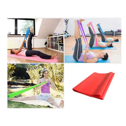 Elastic Resistance Band for Yoga, Pilates, Fitness Resistance Band, Gym Workout Equipment，Natural Rubber, 150Cm X 15Cm